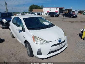  Salvage Toyota Prius c