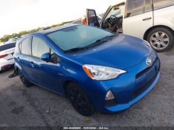  Salvage Toyota Prius c