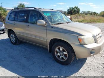  Salvage Toyota Highlander