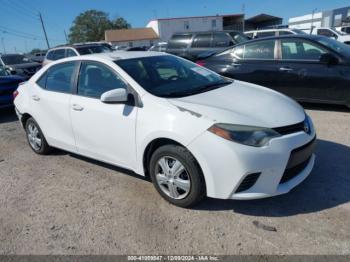  Salvage Toyota Corolla