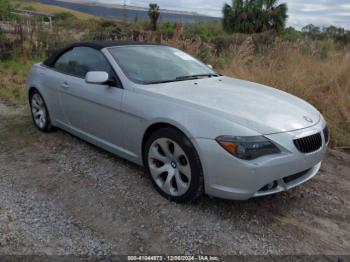  Salvage BMW 6 Series