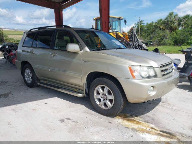  Salvage Toyota Highlander