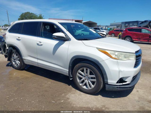  Salvage Toyota Highlander