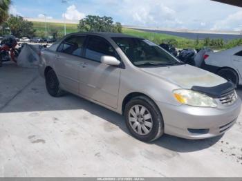  Salvage Toyota Corolla
