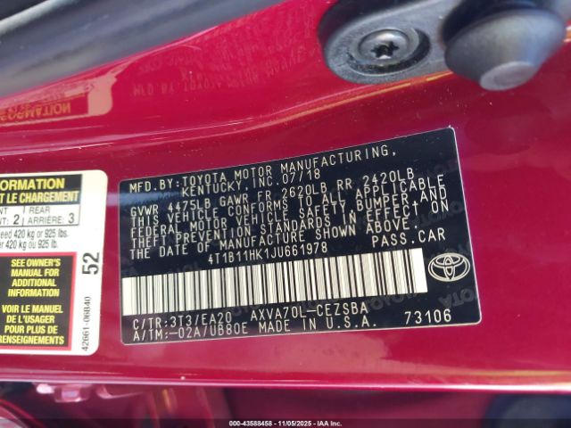 Toyota Camry Se Image 12