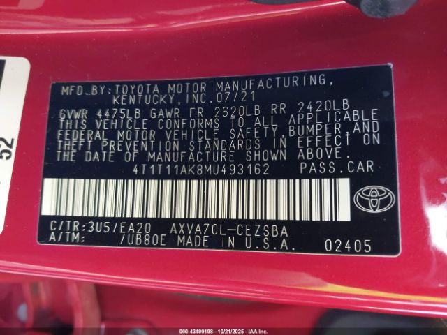 Toyota Camry Se Image 10