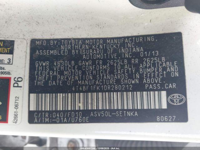 Toyota Camry Le Image 2