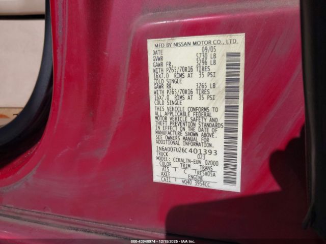 Nissan Frontier Se Image 18