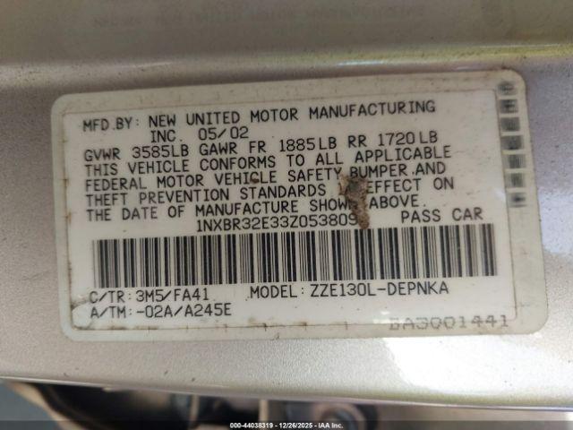 Toyota Corolla Le Image 6