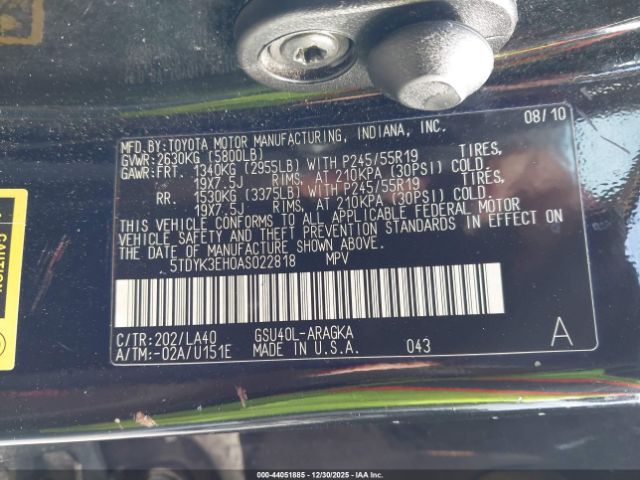 Toyota Highlander Limited V6 Image 13