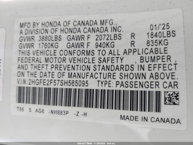 Honda Civic Sport Image 5