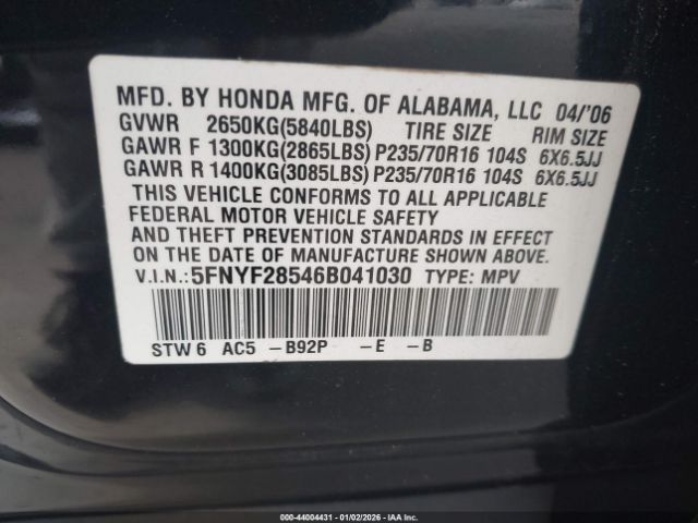 Honda Pilot Ex-l Image 7