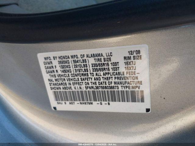 Honda Odyssey Ex-l Image 9