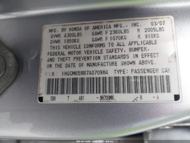 Honda Accord 3.0 Ex Image 6