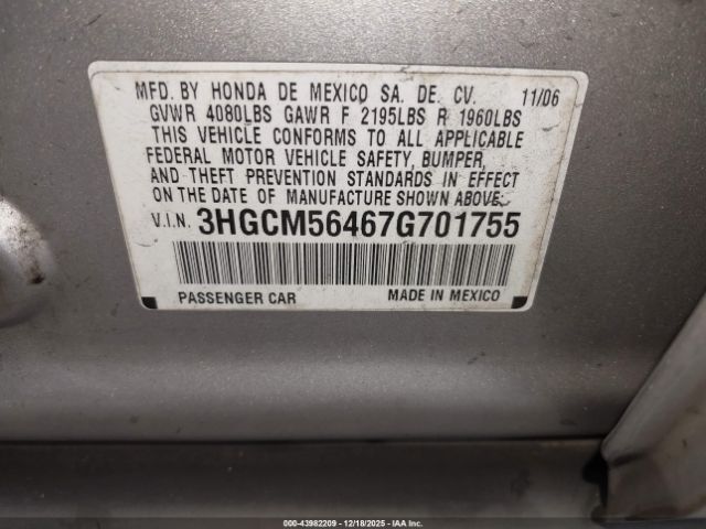 Honda Accord 2.4 Lx Image 9